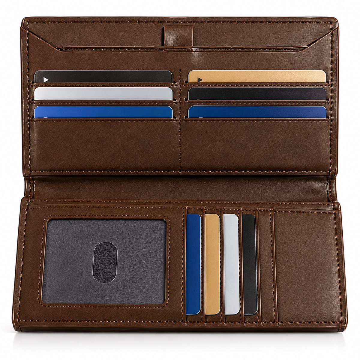 Dumballu Men’s Premium Long Wallet – Stylish Leather Wallet