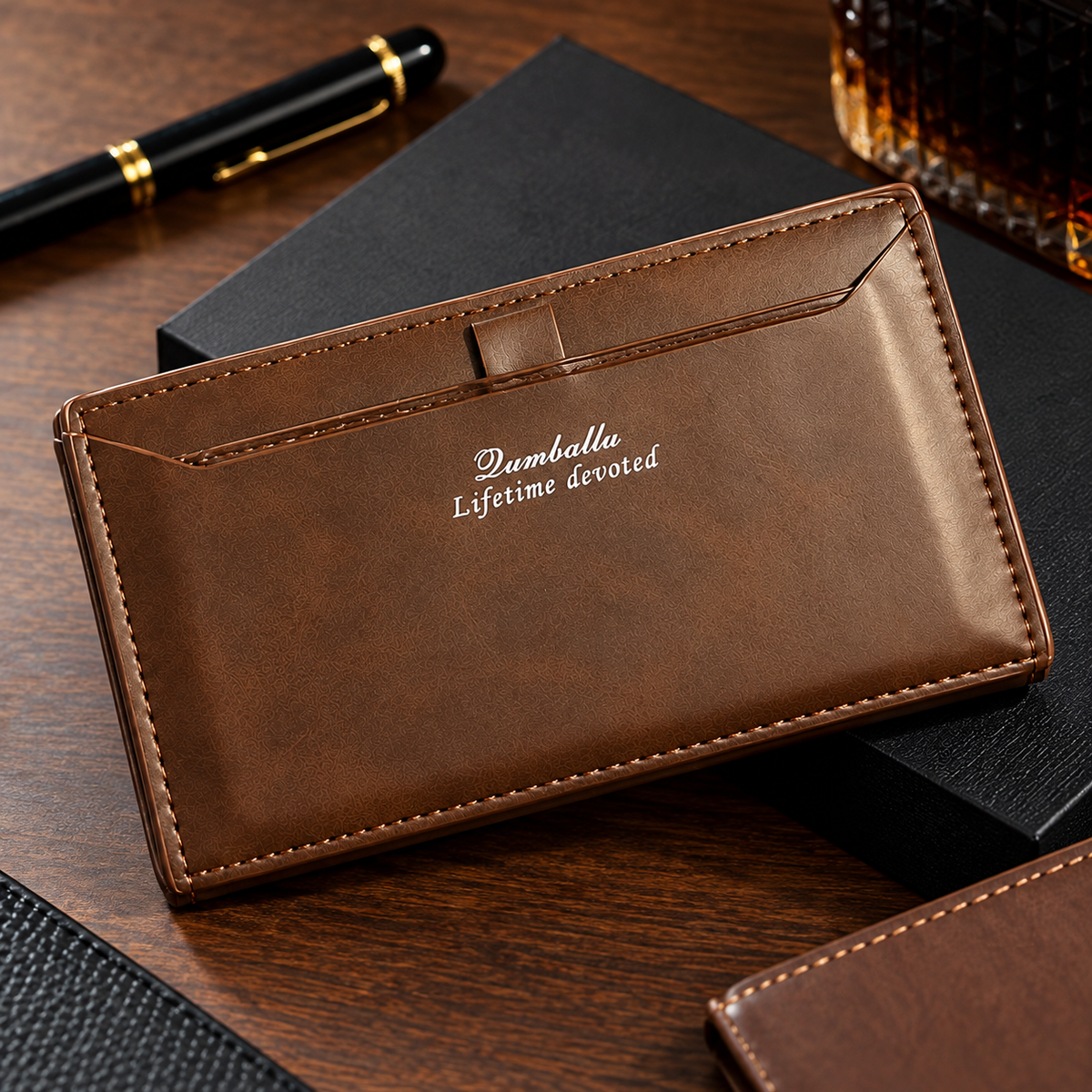 Dumballu Men’s Premium Long Wallet – Stylish Leather Wallet