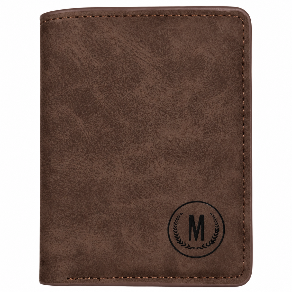 Men’s Premium Bifold Wallet – Stylish Leather-Style M Logo Wallet