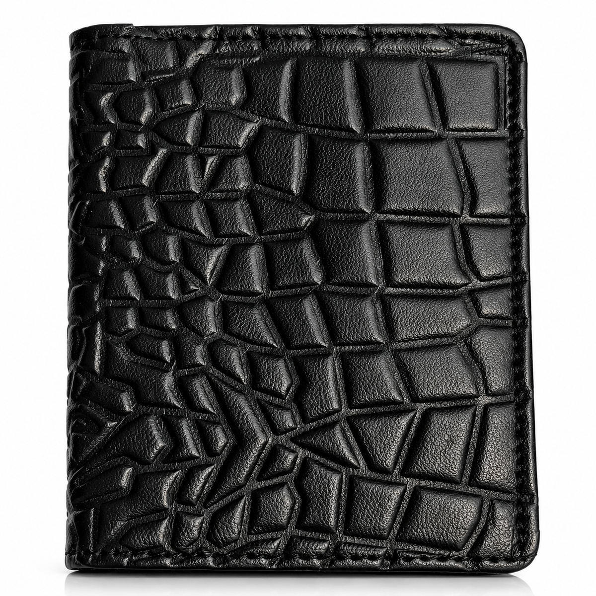 Men’s Premium Crocodile Texture Bifold Wallet – Stylish Leather-Style Wallet