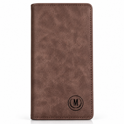 Men’s Premium Long Wallet – Slim Leather-Style Card & Cash Holder